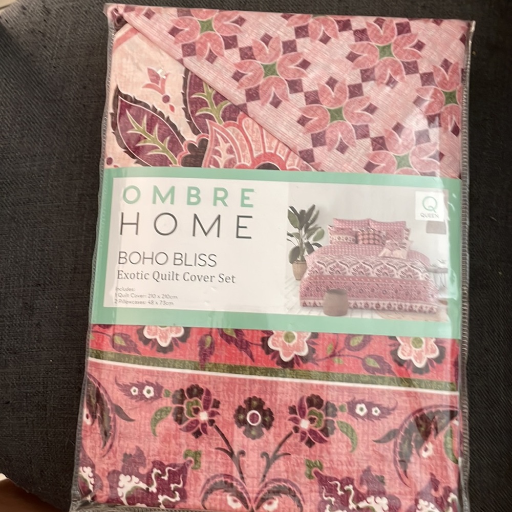 Boho bliss exotic quilt cover set Queen size - Picture 4 of 5